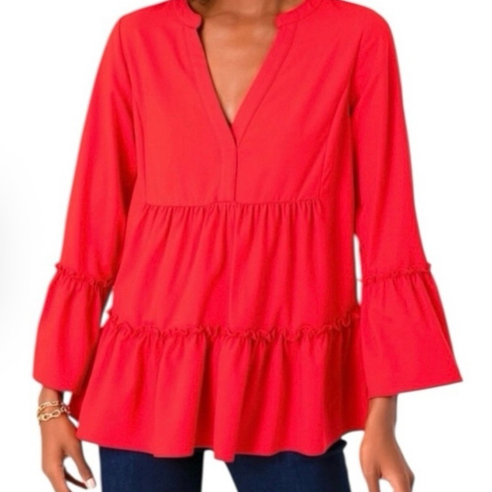 Tuckernuck Pomander Place Red Kenzo Top Blouse